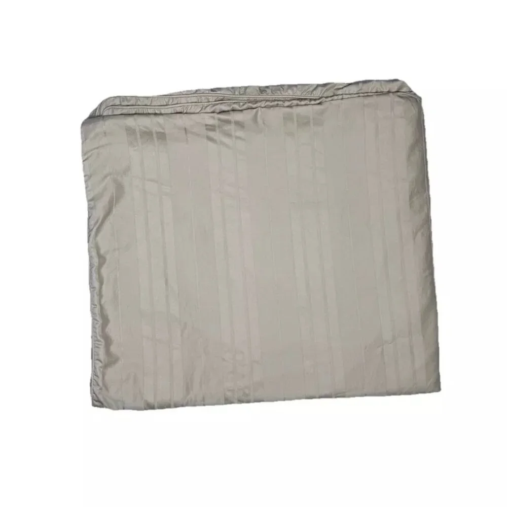 Fieldcrest Luxury Duvet Cover & Shams Full Queen Set 3Pc Pima Cotton Tan Bedding